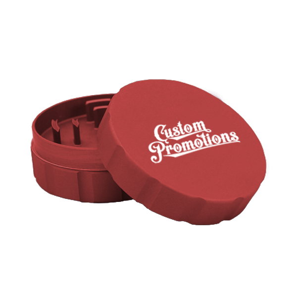 Custom Logo Grinders : Aluminum 2 Piece : Burgundy